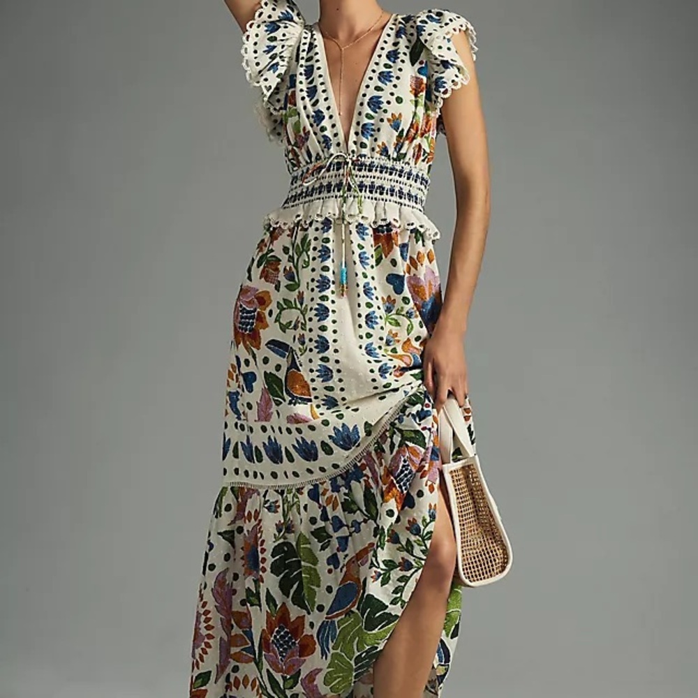 FARM Rio Multicolor Patterned Maxi Dress